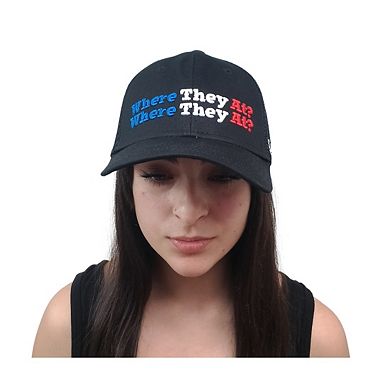 Where They At? Black 5 Panel Mesh Trucker Hat
