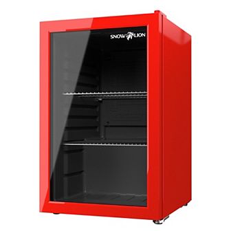 SnowLion Premium 69L Beverage Refrigerator 2.4 Cu.ft. Freestanding Glass Door Mini Fridge