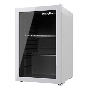 SnowLion Premium 69L Beverage Refrigerator 2.4 Cu.ft. Freestanding Glass Door Mini Fridge