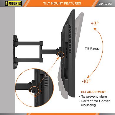 ProMounts Full Motion TV Wall Mount for TVs 26" - 45" Up to 77 lbs