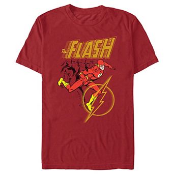 Men's The Flash Running Lines Poster Graphic Tee
