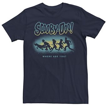 Men's Scooby-Doo Where Are You Running Silhouettes Graphic Tee