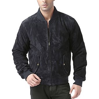 Men's Bgsd Urban Leather Bomber Jacket