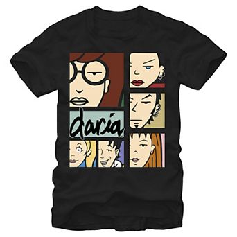 Men's Daria Characters Closeups Graphic Tee