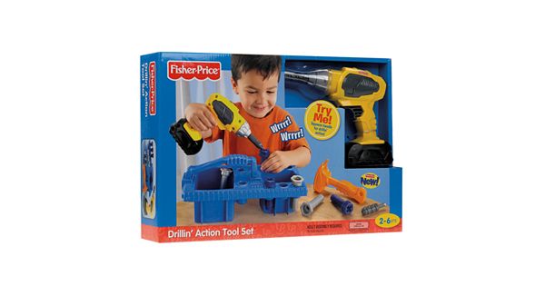 fisher price drilling action tool set