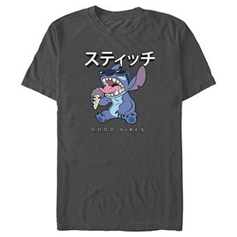 Disney's Lilo & Stitch Good Vibes Ice Cream Stitch Men's Graphic Tee