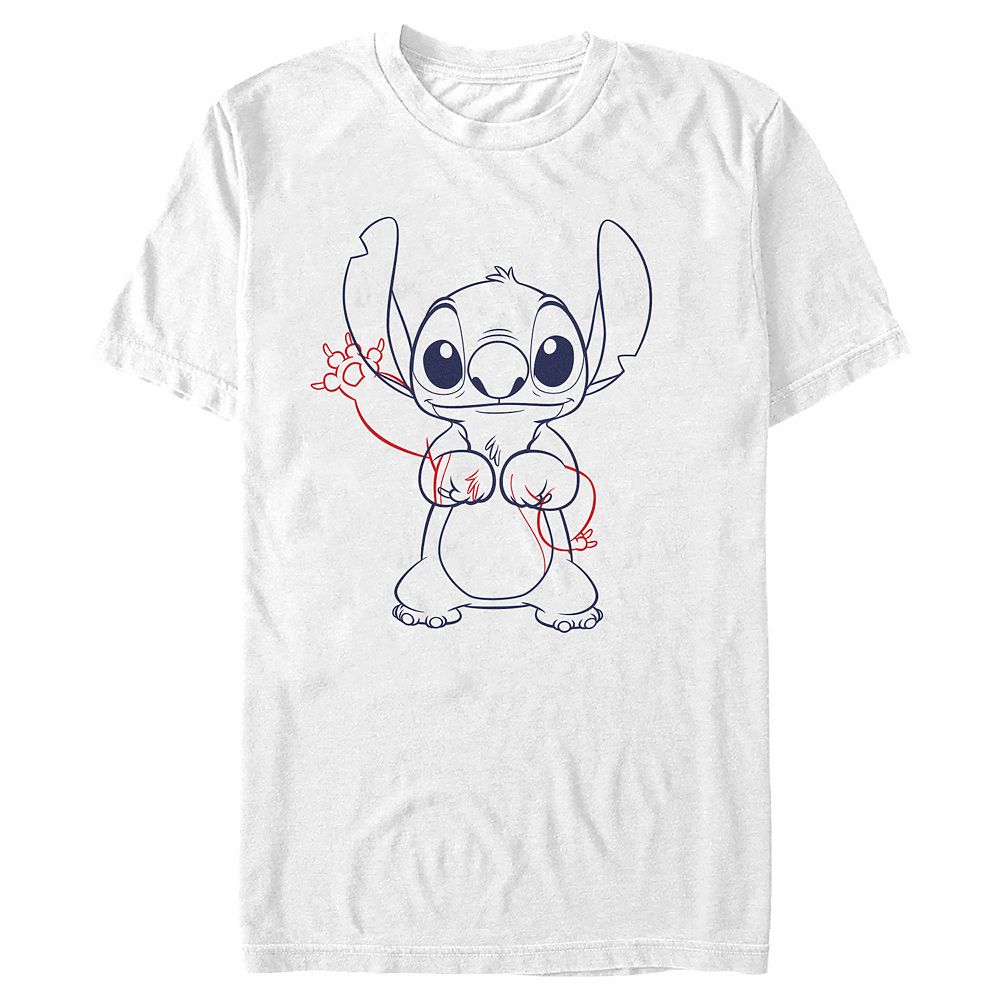 Disneys Lilo And Stitch Sketch Stitch Mens Graphic Tee 