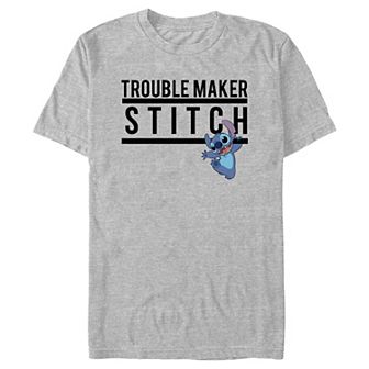 Disney's Lilo & Stitch Troublemaker Stitch Men's Graphic Tee
