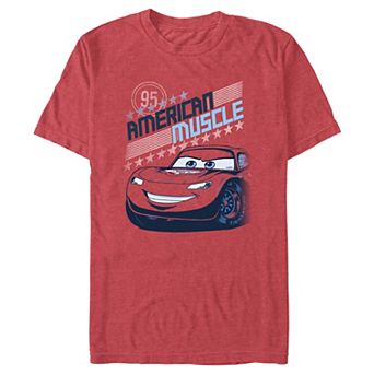 Disney / Pixar's Cars Lightning McQueen American Muscle Men's Graphic Tee