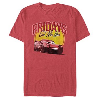 Disney / Pixar's Cars Lightning McQueen Fridays Got Me Like Men's Graphic Tee