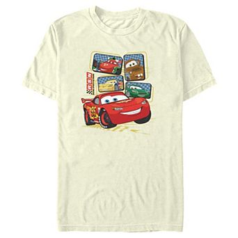 Disney / Pixar's Cars Lightning McQueen Racing Group Men's Graphic Tee
