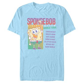 Men's SpongeBob SquarePants Bikini Bottom World Tour Graphic Tee