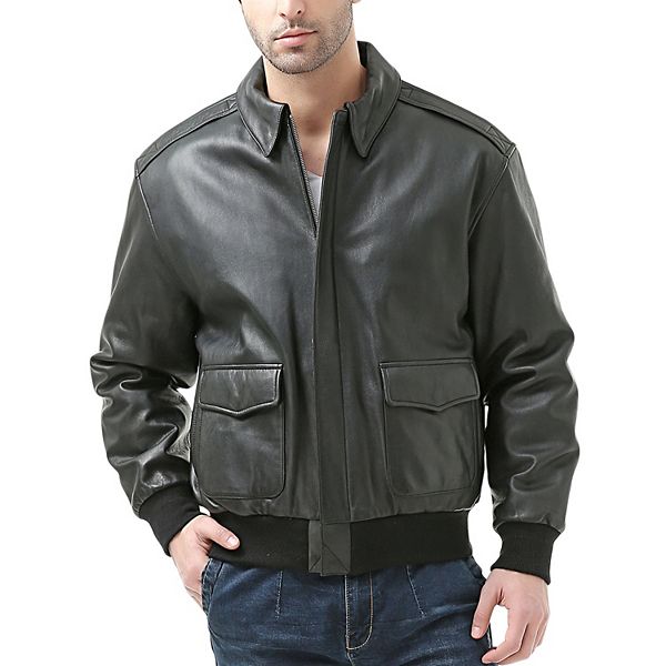 Men's Landing Leathers A-2 Leather Flight Bomber Jacket