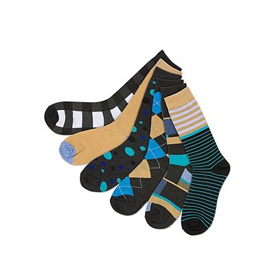 Classy Colorful Dress Socks 6 Pack