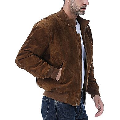 Men's Landing Leathers Wwii Suede Leather Tanker Jacket