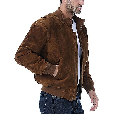 Men s Landing Leathers Wwii Suede Leather Tanker Jacket