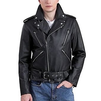Men's Bgsd Leather Motorcycle Jacket