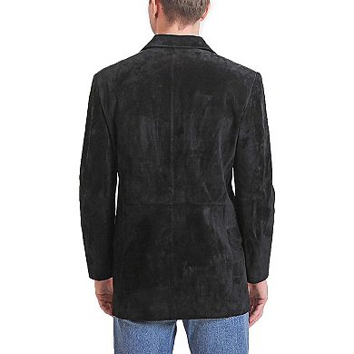 Men's Bgsd Liam Suede  Leather Blazer Jacket