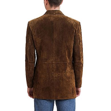 Men's Bgsd Liam Suede Leather Blazer Jacket