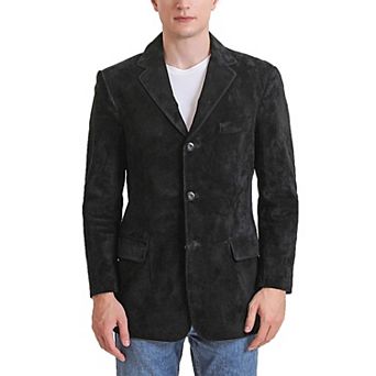 Men's Bgsd Liam Suede Leather Blazer Jacket