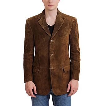 Men's Bgsd Liam Suede Leather Blazer Jacket