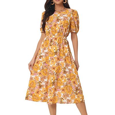 Tea for Two Feature Floral in Yellow
