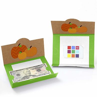 Big Dot Of Happiness Pumpkin Patch Fall Or Thanksgiving Party Money & Gift Card Holders 8 Ct