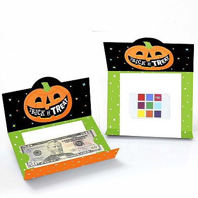 Big Dot Of Happiness Jack-o'-lantern Halloween - Kids Party Money & Gift Card Holders - 8 Ct