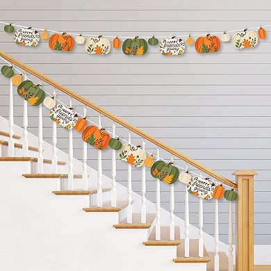 Big Dot Of Happiness Fall Friends Thanksgiving - Clothespin Garland Banner - 44 Pieces