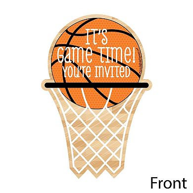 Big Dot Of Happiness Nothin' But Net - Basketball - Shaped Fill-in Invites & Envelopes 12 Ct