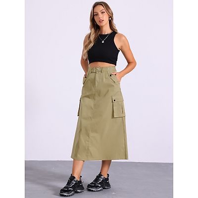 スカート and wander oversized cargo skirt M oversized cargo skirt (W) | and wander（アンドワンダー
