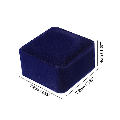 Luxury Necklace Pendant Box Jewelry Display Box For Engagement Disposal Decorative Box Suede