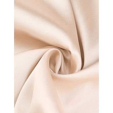 Plus Size Satin Silk Nightgown for Women Pleated Loose Sleepwear Nightshirt Sleep Dresses