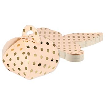 50 pc Favor Boxes Polka Dot Candy Gift Box Paper Bag Decoration Gifts For Children