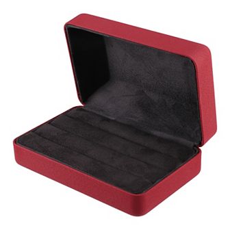 Multiple Ring Box Jewelry Storage Display Stand Ring Organizer Case Pu Leather Box For Wedding