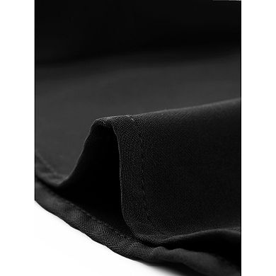 Flared a Line Midi Skirt for Women Side Zipper High Waist Elegant Skirts