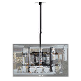 Ceiling Tv Bracket Height Adjustable Swivel For 32-65 Inch Tv Max Vesa 600x400mm