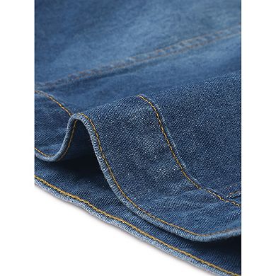 Women's Oversized Denim Jackets Long Sleeve Ripped Distressed Jean Trucker Jacket