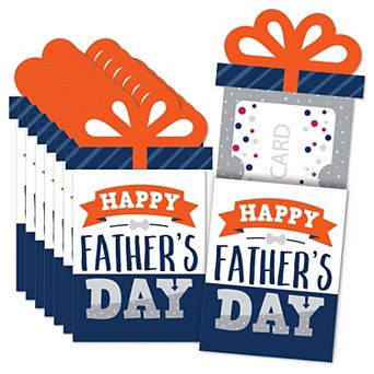 Big Dot Of Happiness Happy Father's Day - Dad Party - Money & Nifty Gifty Card Holders - 8 ct
