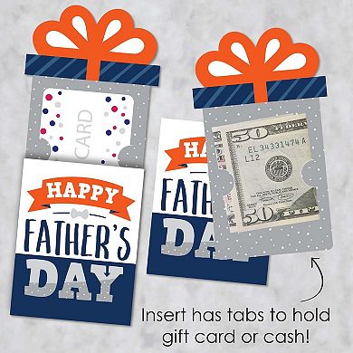 Big Dot Of Happiness Happy Father's Day - Dad Party - Money & Nifty Gifty Card Holders - 8 Ct