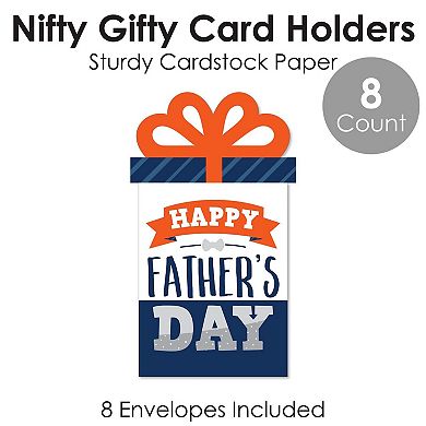 Big Dot Of Happiness Happy Father's Day - Dad Party - Money & Nifty Gifty Card Holders - 8 Ct
