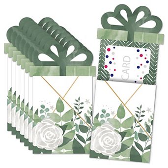 Big Dot Of Happiness Boho Botanical Money & Gift Card Sleeves - Nifty Gifty Card Holders 8 ct