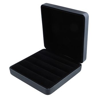 Multiple Ring Box Jewelry Display Stand Ring Organizer Case Velvet Gift Box For Wedding