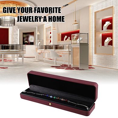 Long Necklace Box Jewelry Display Stand Long Necklace Organizer Case Plastic Box for Wedding