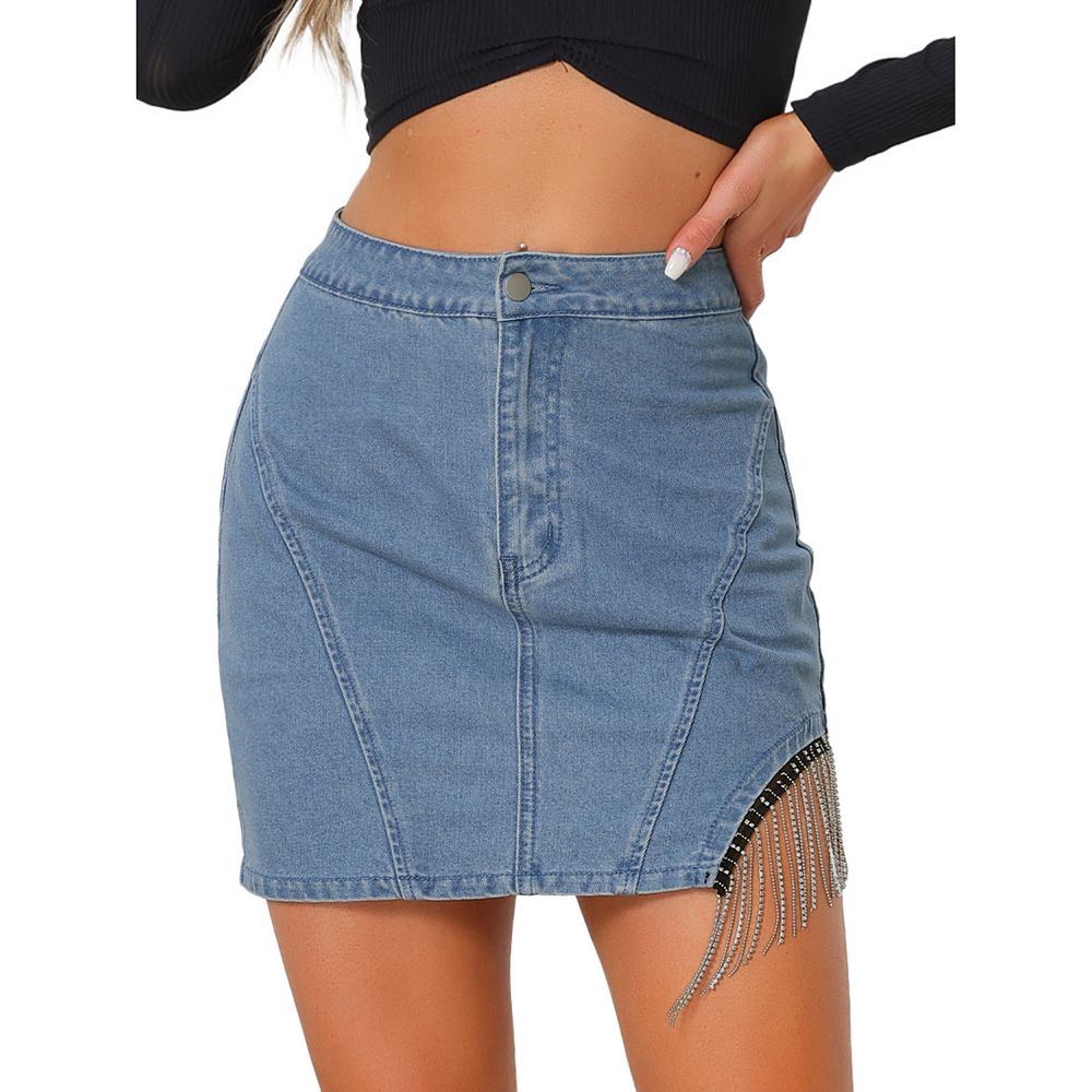 スカート DIANTE FRINGE DENIM MINI SKIRT Fringe denim mini skirt | DIANTÉ (ディアンテ)公式通販サイト