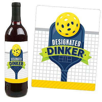 Pickleball Party Stickers - 24 Count Circle Labels For Birthday & Retirement Events