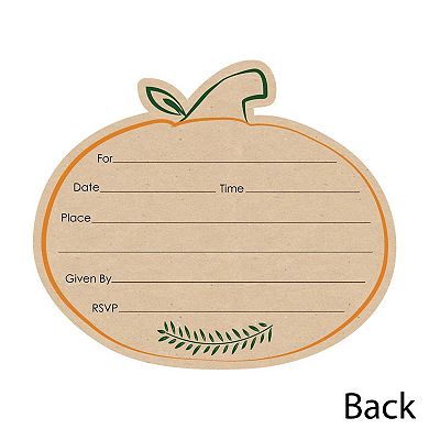 Big Dot Of Happiness Friends Thanksgiving Feast - Shaped Fill-in Invites & Envelopes 12 Ct