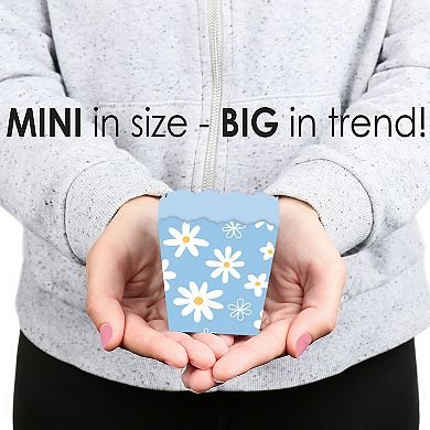 Big Dot Of Happiness Blue Daisy Flowers Party Mini Boxes Floral Party Treat Candy Boxes 12 Ct