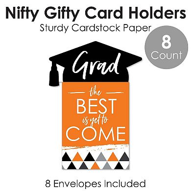 Big Dot Of Happiness Orange Grad Best Is Yet To Come - Money & Nifty Gifty Card Holders 8 Ct