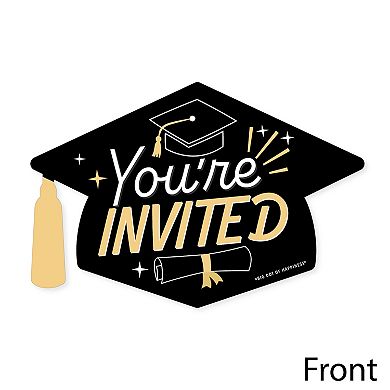 Big Dot Of Happiness Goodbye High School Hello College - Grad Fill-in Invites/envelopes 12 Ct